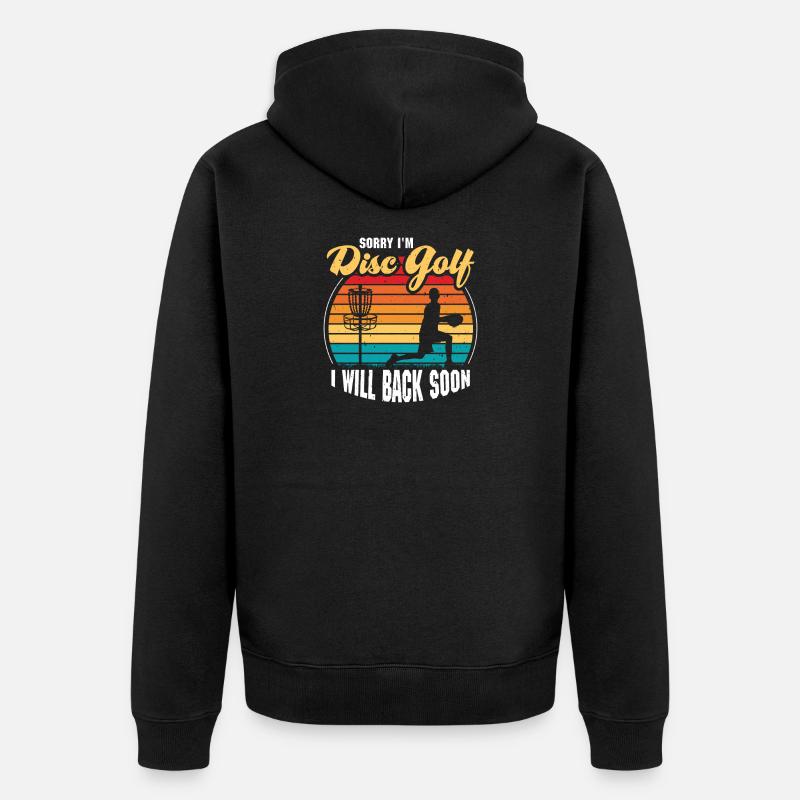 Cadeaux de disc golf Disc Golf - Veste à capuche bio Premium Unisexe - noir