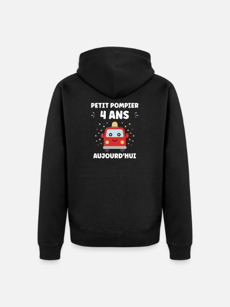 4 ans - Veste à capuche bio Premium Unisexe - noir
