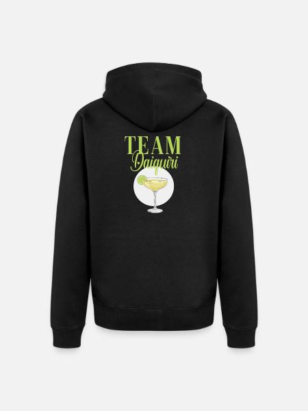 Hen Party Cocktail Team Daiquiri - Unisex Premium Organic Zip Hoodie - black