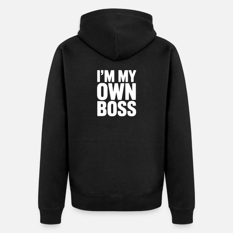 Je suis mon propre - Veste à capuche bio Premium Unisexe - noir