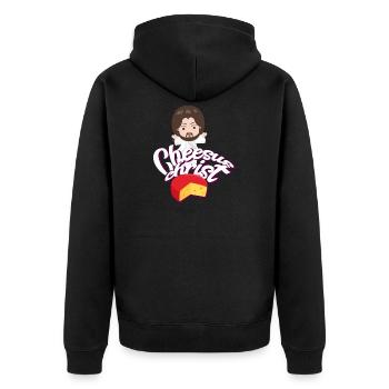 Jesus Funny Saying Humor - Unisex Premium Organic Zip Hoodie - black - Back - Nico (187cm)