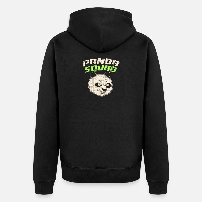 Maillot Panda Squad - Veste à capuche bio Premium Unisexe - noir