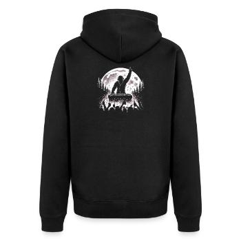 Bigfoot DJ - Veste à capuche bio Premium Unisexe - noir - Dos - Nico (187cm)