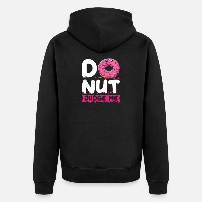 Restauration rapide en donuts - Veste à capuche bio Premium Unisexe - noir