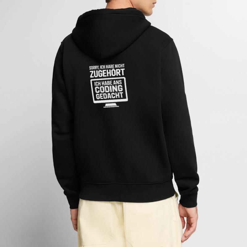 I was thinking coding Unisex Premium Organic Zip Hoodie