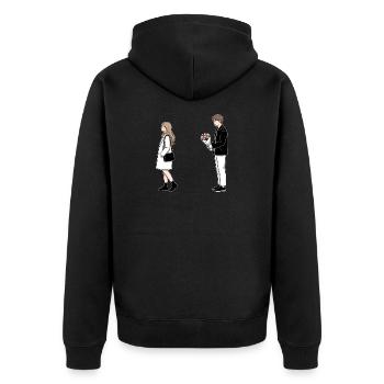 Drame coréen K-Drama Lover Kdrama - Veste à capuche bio Premium Unisexe - noir - Dos - Nico (187cm)
