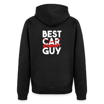 Meilleur gymnaste Slogan drôle d’athlétisme - Veste à capuche bio Premium Unisexe - noir - Dos - Nico (187cm)