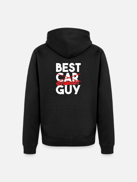 Bester Turner, lustiger Leichtathletik-Slogan - Unisex Premium Bio Zip Hoodie - Schwarz