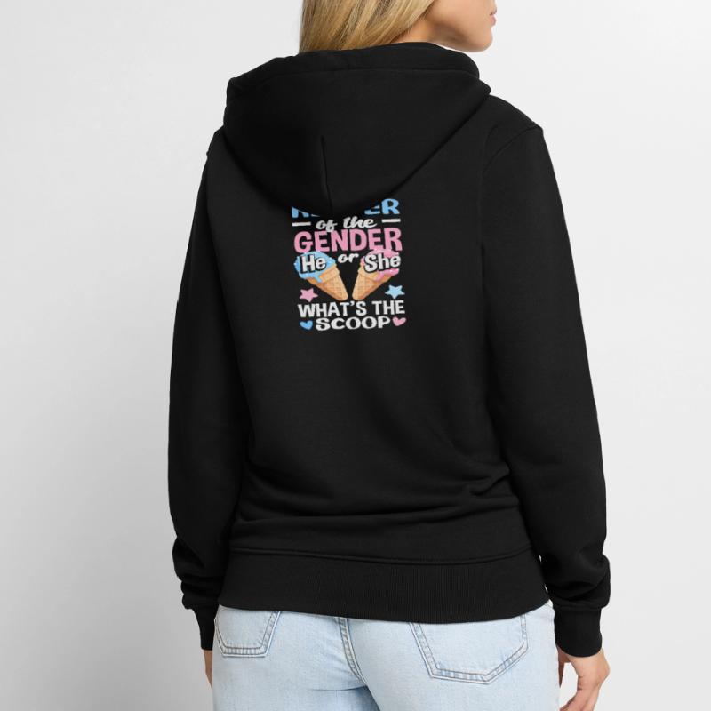 Er Oder Sie Was Gibts Neues Eiscreme Unisex Premium Bio Zip Hoodie