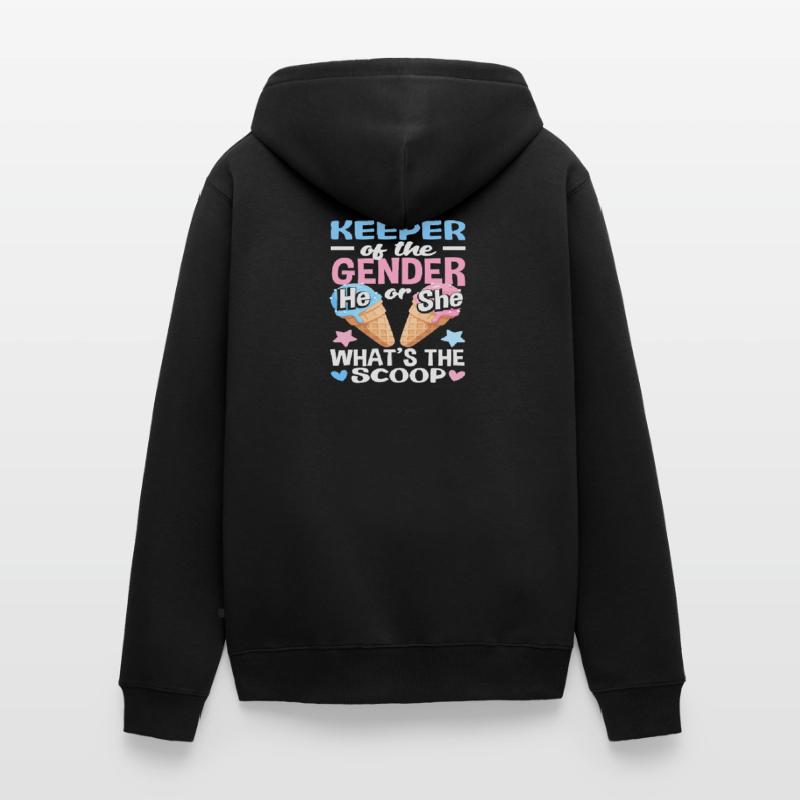 Er Oder Sie Was Gibts Neues Eiscreme Unisex Premium Bio Zip Hoodie