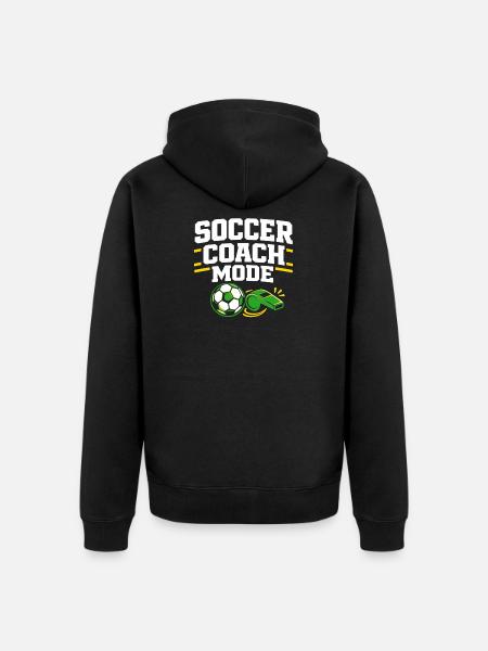 Fußballtraining Jugend-sport-trainer - Unisex Premium Bio Zip Hoodie - Schwarz