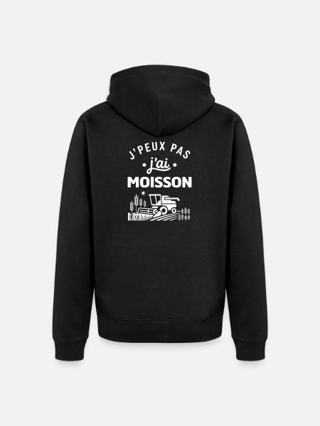 J'peux pas j'ai moisson - Veste à capuche bio Premium Unisexe - noir