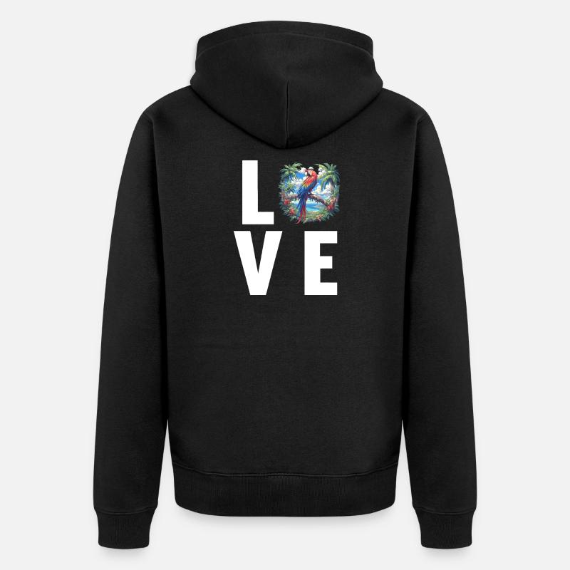 L’ère de l’ara - Veste à capuche bio Premium Unisexe - noir