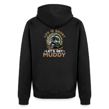 Quad ATV Garçons Hommes Quad Wheeler - Veste à capuche bio Premium Unisexe - noir - Dos - Nico (187cm)