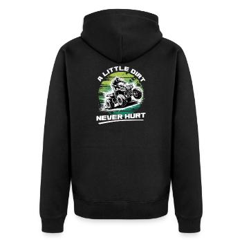 Quad ATV Garçons Hommes Quad Wheeler - Veste à capuche bio Premium Unisexe - noir - Dos - Nico (187cm)