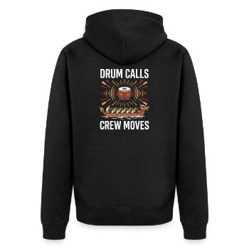 Dragon Boat Club Paddler Team Dragon Boat Gift - Unisex Premium Organic Zip Hoodie - black - Back - Nico (187cm)