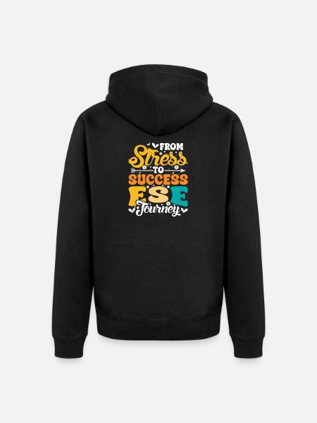 Geschenke für ESE-Lehrer - Unisex Premium Bio Zip Hoodie - Schwarz