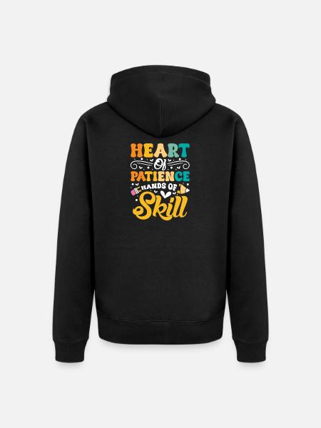 Gifts for ESE Teachers - Unisex Premium Organic Zip Hoodie - black