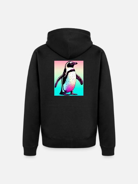 pingouin - Veste à capuche bio Premium Unisexe - noir