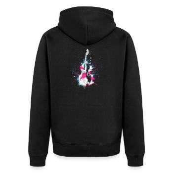 Type : Contrebasse - Veste à capuche bio Premium Unisexe - noir - Dos - Nico (187cm)