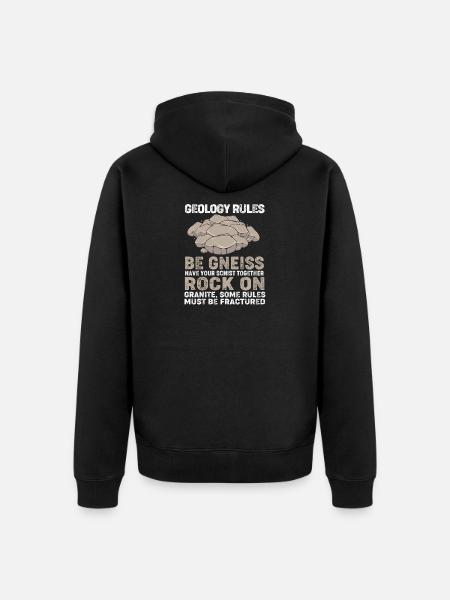 Geology Archaeology - Unisex Premium Organic Zip Hoodie - black