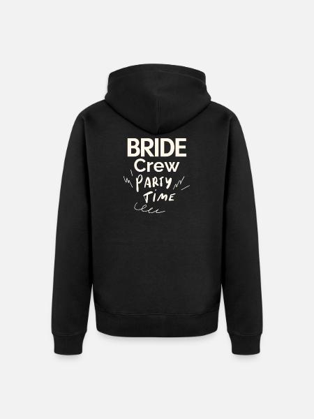 Bride Crew - Unisex Premium Organic Zip Hoodie - black