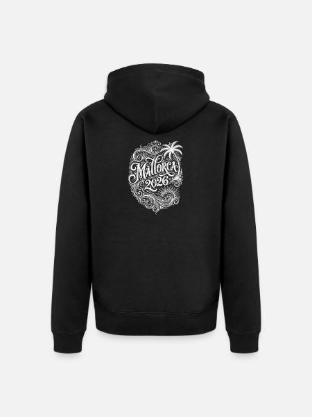 Mallorca 2026 Saying - Unisex Premium Organic Zip Hoodie - black