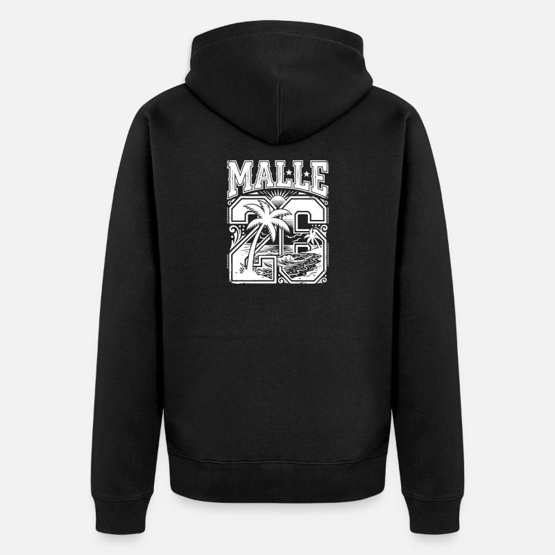 Plage de Malle 2026 Jersey - Veste à capuche bio Premium Unisexe - noir
