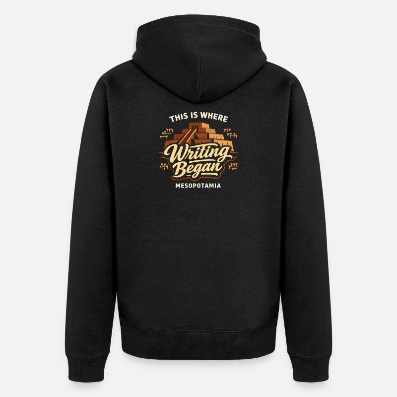 Mésopotamie ancienne, Sumérien - Veste à capuche bio Premium Unisexe - noir