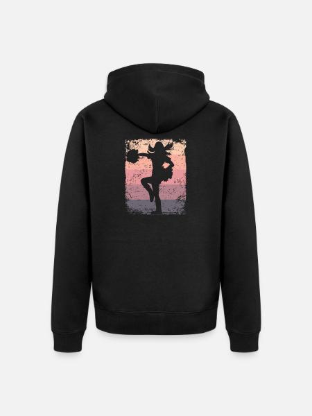 Cheerleader Cheer Mom Cheerleading - Unisex Premium Bio Zip Hoodie - Schwarz