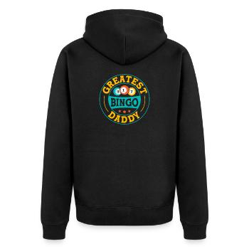 Bingo Bingo Meilleur Bingo Papa Bingo - Veste à capuche bio Premium Unisexe - noir - Dos - Nico (187cm)