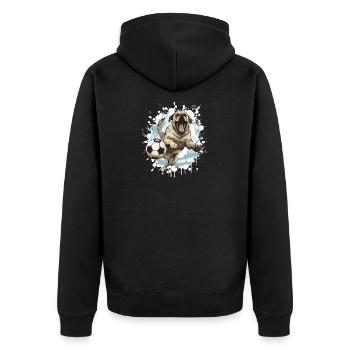 Équipe de football canin Kangal - Veste à capuche bio Premium Unisexe - noir - Dos - Nico (187cm)