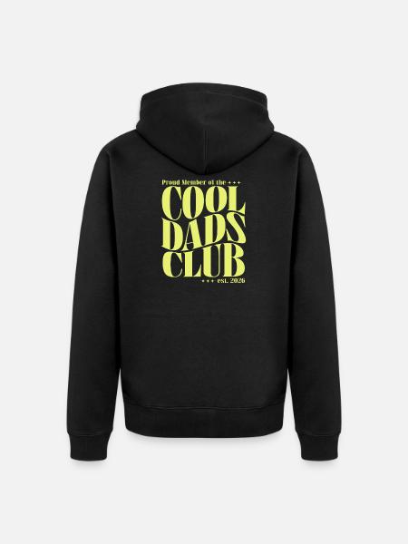 Cool Dads Club - Dad-to-be 2026 Gift - Unisex Premium Organic Zip Hoodie - black