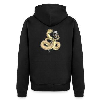 Snake Golf Golf Clubs - Veste à capuche bio Premium Unisexe - noir - Dos - Nico (187cm)