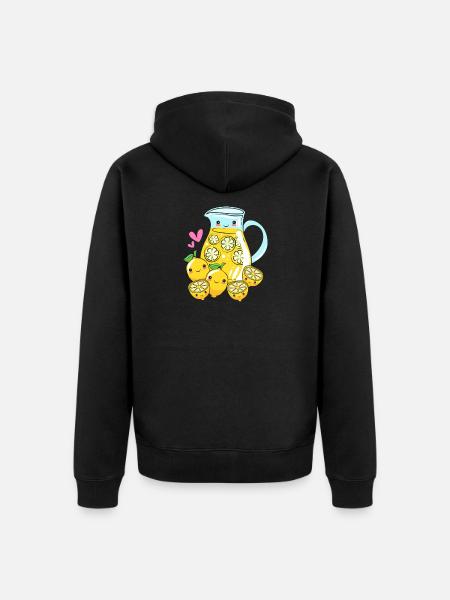 Limonadenstand Limonade Limo - Unisex Premium Bio Zip Hoodie - Schwarz
