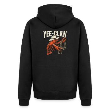 Yee-Claw-Flusskrebse, Cajun-Meeresfrüchte, Flusskr - Unisex Premium Bio Zip Hoodie - Schwarz - Hinten - Nico (187cm)