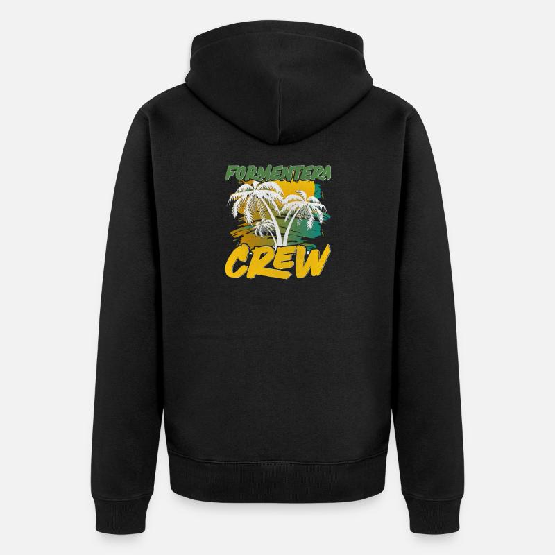Équipe de Formentera - Veste à capuche bio Premium Unisexe - noir
