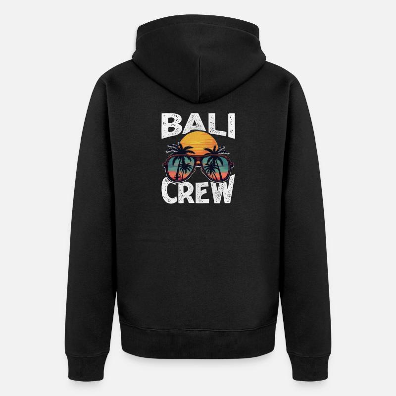 Équipage de Bali - Veste à capuche bio Premium Unisexe - noir