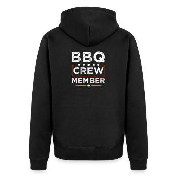 Équipe de barbecue - Veste à capuche bio Premium Unisexe - noir - Dos - Nico (187cm)