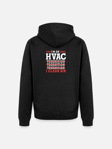 Heizung Klimatechniker Techniker Kältetechniker - Unisex Premium Bio Zip Hoodie - Schwarz