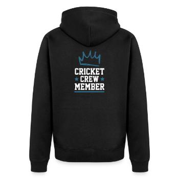 Équipe de cricket - Veste à capuche bio Premium Unisexe - noir - Dos - Nico (187cm)