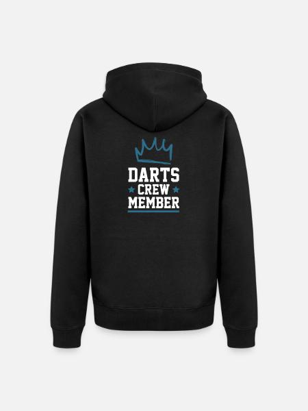 Darts Crew - Unisex Premium Organic Zip Hoodie - black