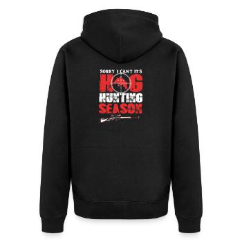 sanglier - Veste à capuche bio Premium Unisexe - noir - Dos - Nico (187cm)