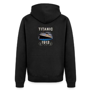Titanic Vintage Design Titanic Expert Titanic Boys - Veste à capuche bio Premium Unisexe - noir - Dos - Nico (187cm)