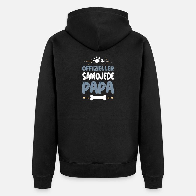 Samoyède - Veste à capuche bio Premium Unisexe - noir