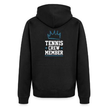 Équipe de tennis - Veste à capuche bio Premium Unisexe - noir - Dos - Nico (187cm)