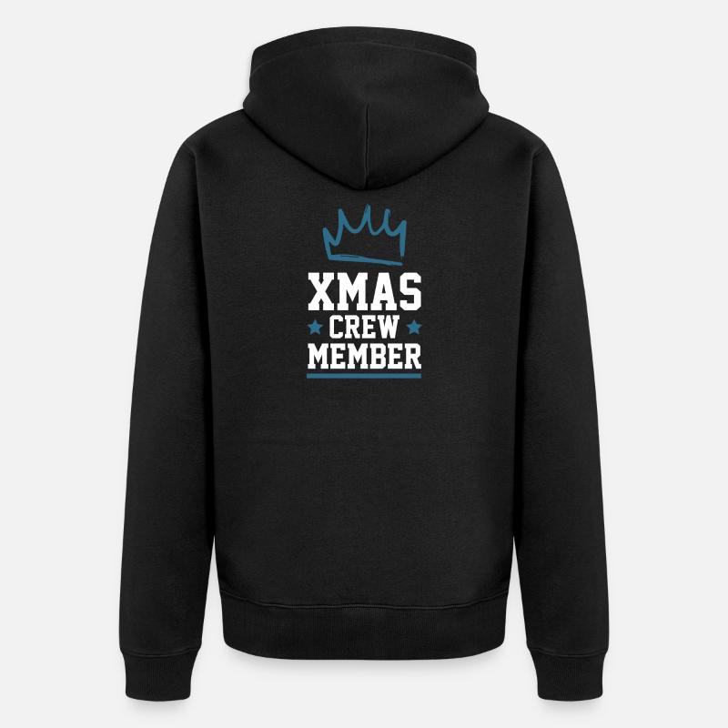 Équipage de Noël - Veste à capuche bio Premium Unisexe - noir