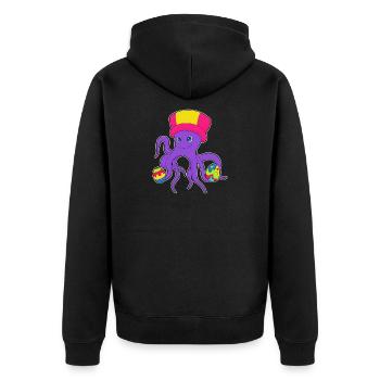 Œufs de Pâques de Poulpe - Veste à capuche bio Premium Unisexe - noir - Dos - Nico (187cm)