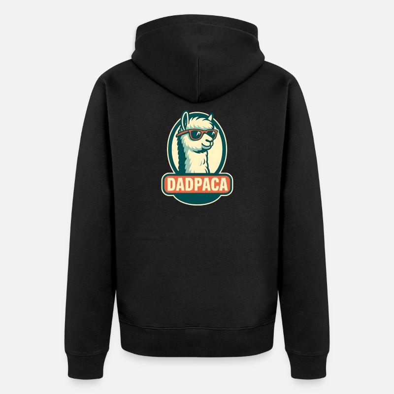 Dadpaca No Probllama - Veste à capuche bio Premium Unisexe - noir