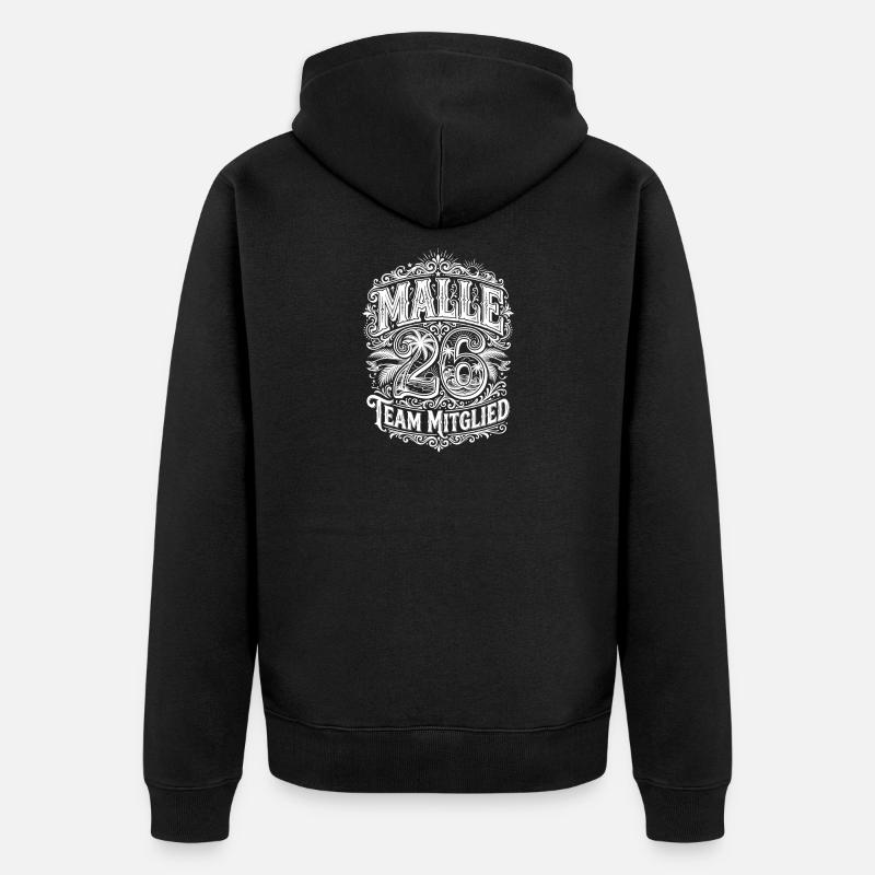 Malle 26 - Veste à capuche bio Premium Unisexe - noir